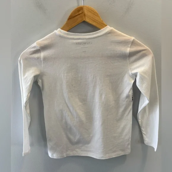 Crewcuts Gold Silver Sparkly Star Long Sleeve Crewneck Shirt Size Girls S (6/7) - Picture 2 of 7